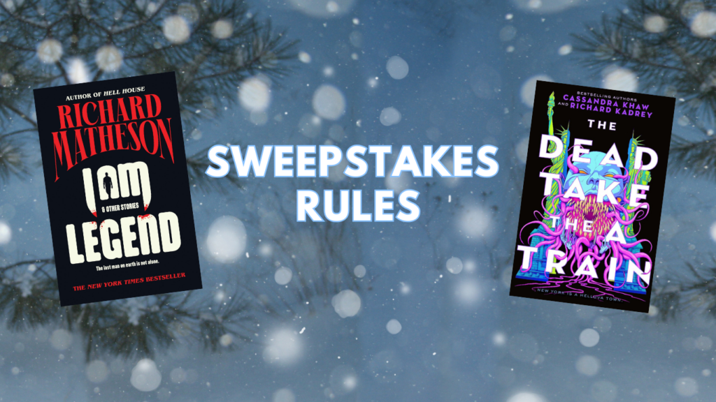 Paperback Horror Wonderland Sweepstakes Rules - 662